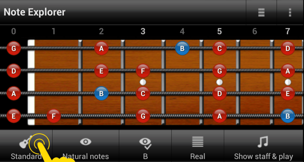 How to create and select the bass guitar tuning Punktum Soft